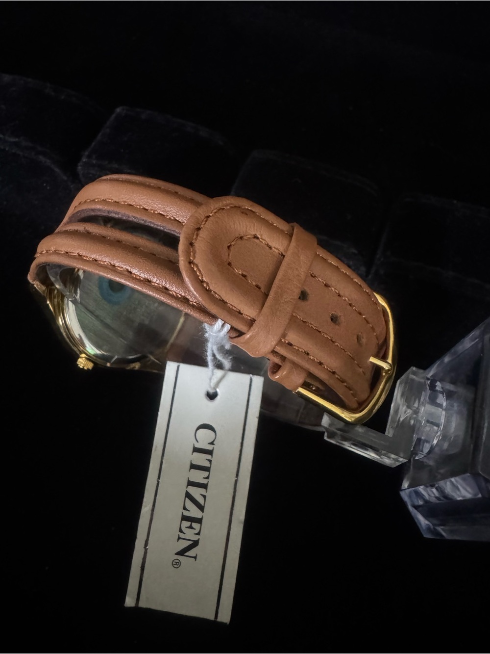 Citizen Gold Tone Watch with Brown Strap - Picture 6 of 7